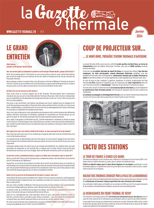 Gazette Thermale / Janvier 2024