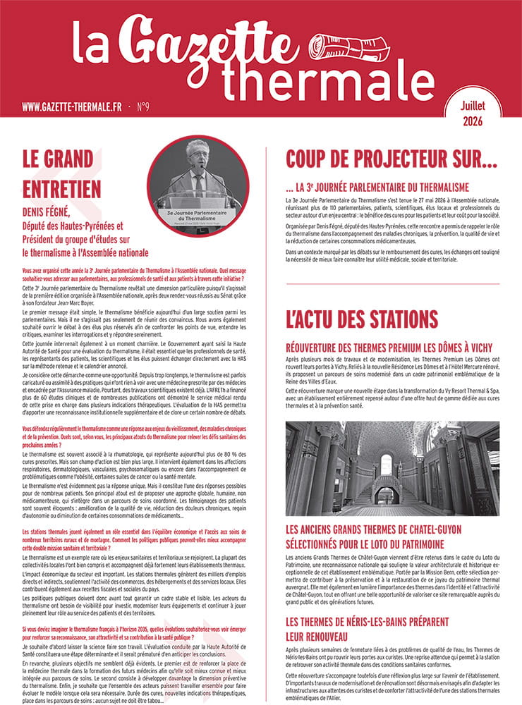 Gazette Thermale / Juillet 2026
